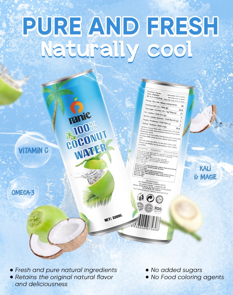 New Products - 100% Natural Coconut Juice - The Essence of Nature